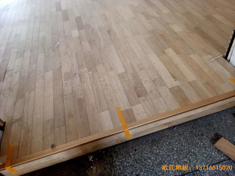 山西运城财经学校体育地板安装案例
