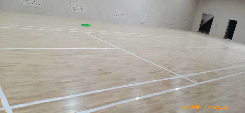 山西运城财经学校体育地板安装案例