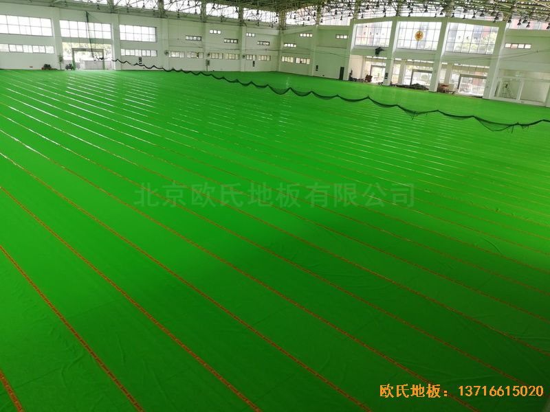 武汉体育学院运动木地板施工案例