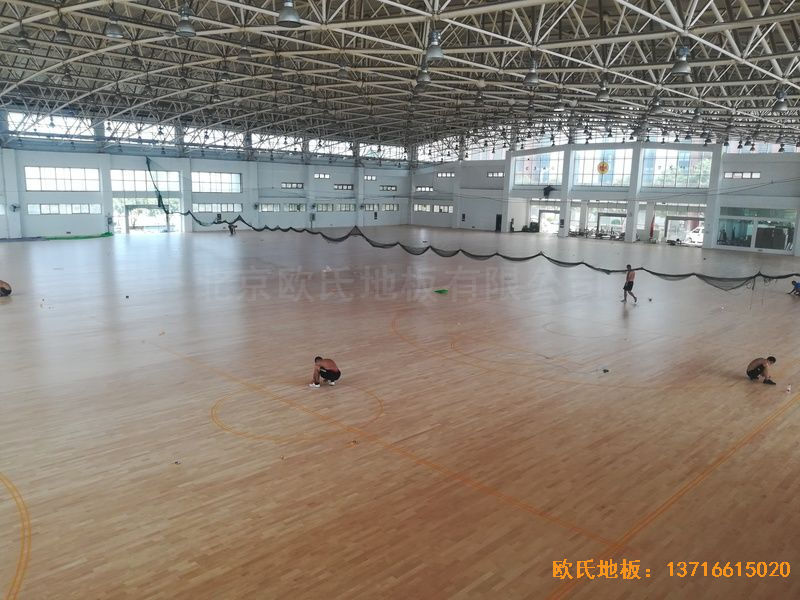 武汉体育学院运动木地板施工案例