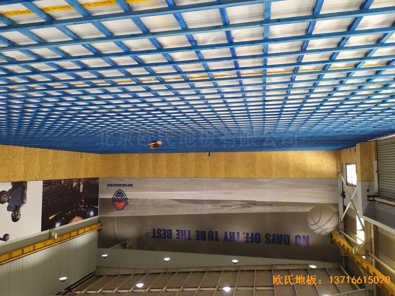 江苏昆山市博瑞祥汽车一站服务体育地板安装案例