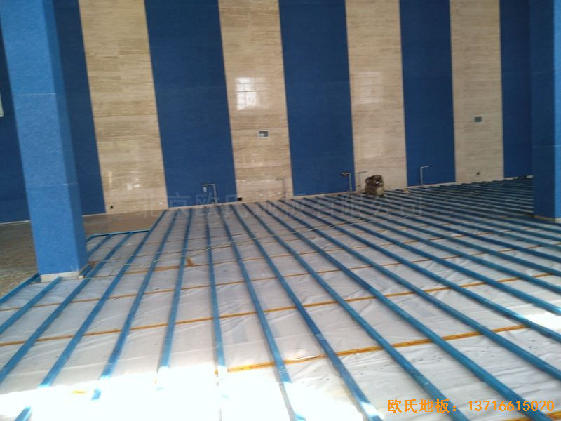 内蒙古赤峰中国税务总局职工活动中心运动木地板施工案例