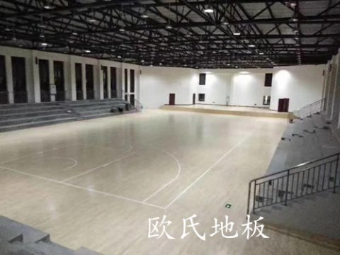 重庆市合川实验中学篮球场运动木地板案例