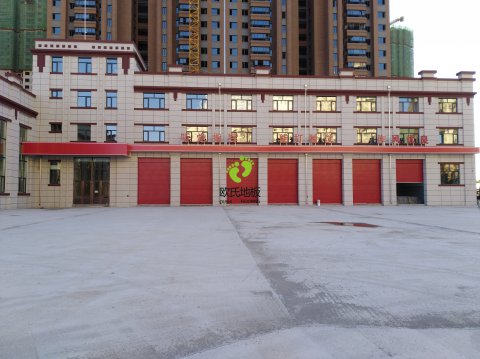 哈尔滨消防大队***248平米体育馆运动木地板案列