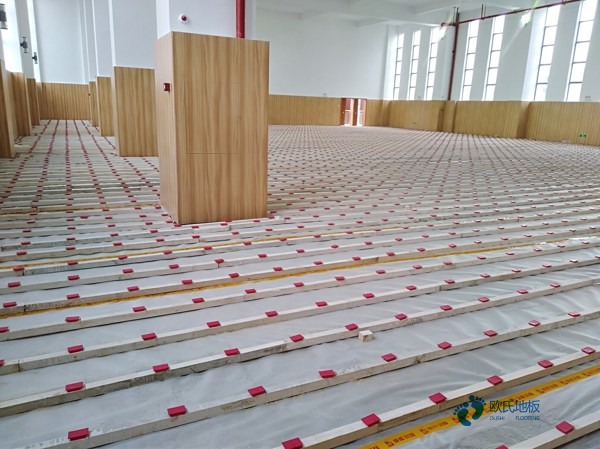 学校体育场地木地板施工工艺