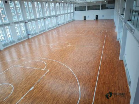 学校运动场地板施工