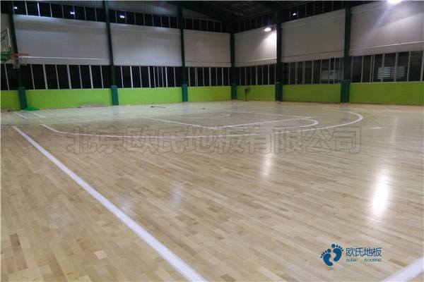 单层龙骨运动篮球木地板价位