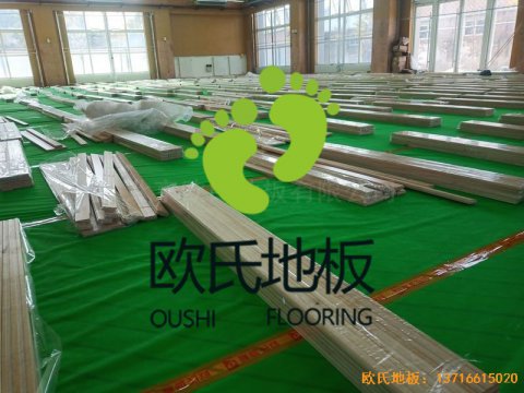 北京大兴区团河路98号运动木地板施工案例