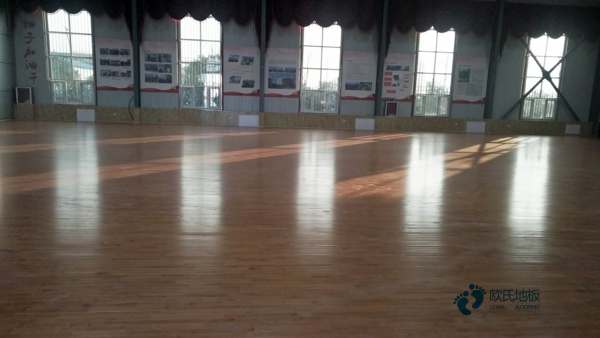双龙骨运动篮球木地板报价单