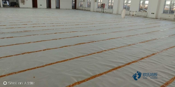 双龙骨运动篮球木地板价格