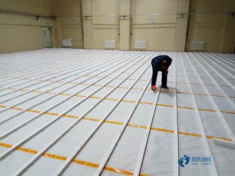 双龙骨运动篮球木地板多少钱一平方米