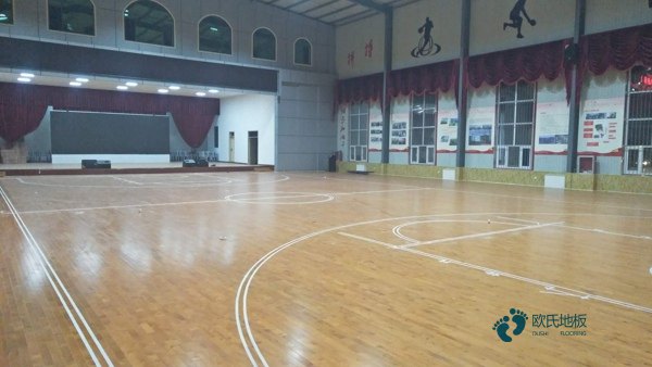 双龙骨运动篮球木地板报价