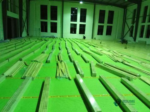 双层龙骨运动篮球木地板较低价格