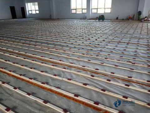 质量好运动篮球木地板报价单