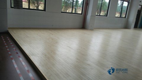 篮球馆木地板画线