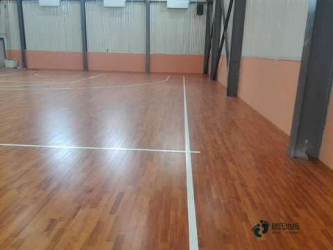 实木体育馆木地板场地画线
