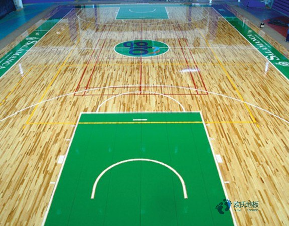 国标篮球场木地板1