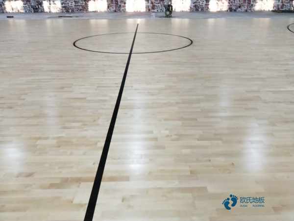 质量好篮球场馆木地板施工3