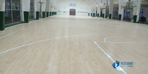 大学体育篮球木地板施工方案2