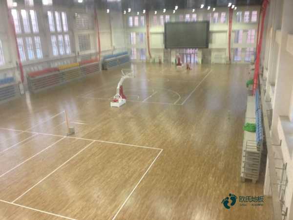 校园运动木地板施工流程2