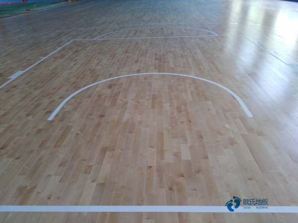 学校篮球体育木地板施工步骤3