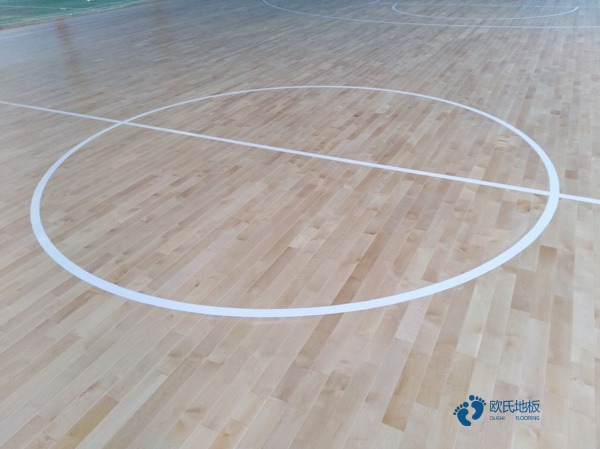 学校篮球体育木地板施工步骤2
