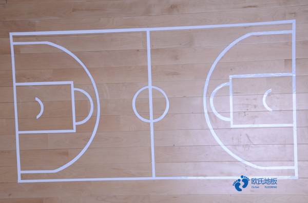 学校篮球馆地板的生产线3