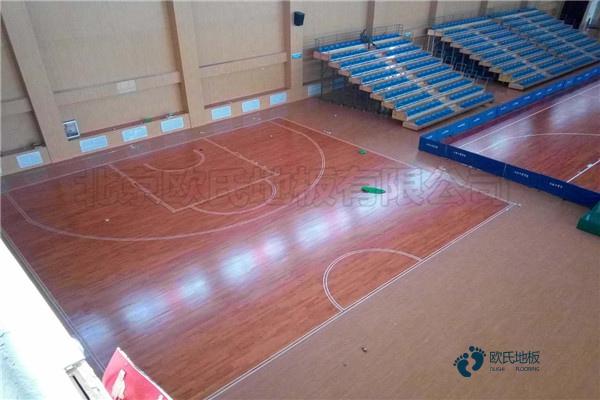 校园体育场馆木地板施工队3