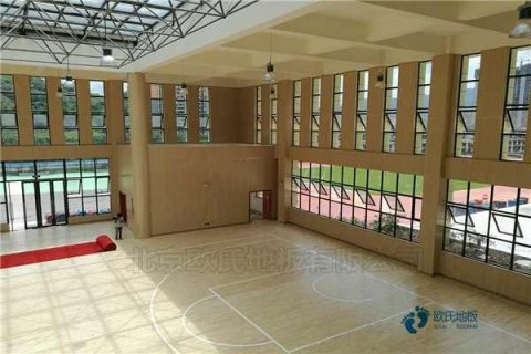 校园篮球地板施工工艺