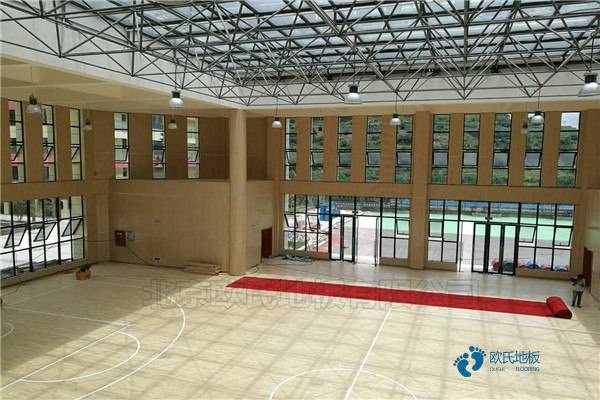 校园篮球地板施工工艺2